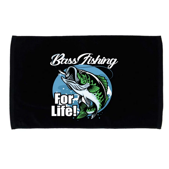 Bass Fishing For Life Microfiber Hand Towel