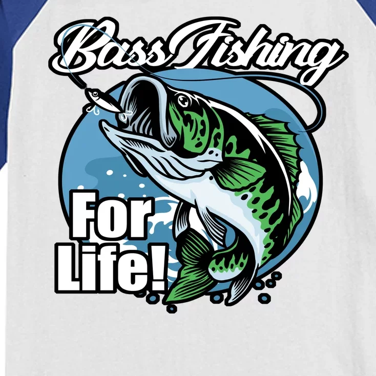 Bass Fishing For Life Kids Colorblock Raglan Jersey