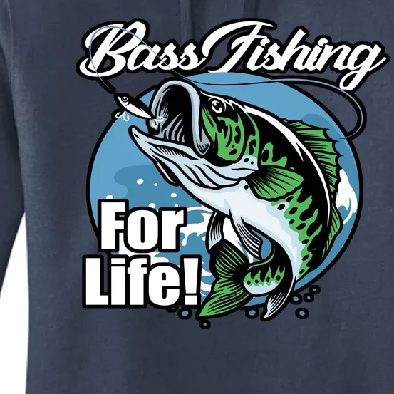 Bass Fishing For Life Women's Pullover Hoodie