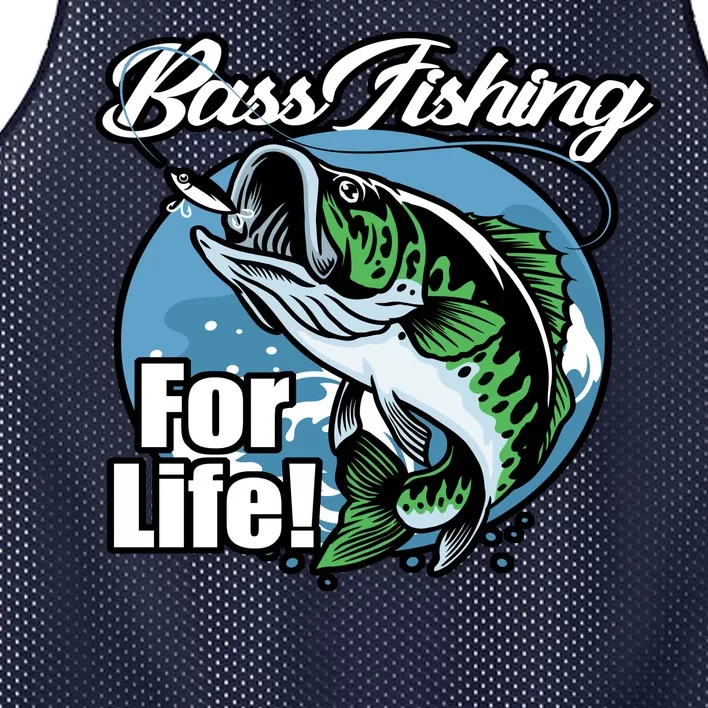 Bass Fishing For Life Mesh Reversible Basketball Jersey Tank