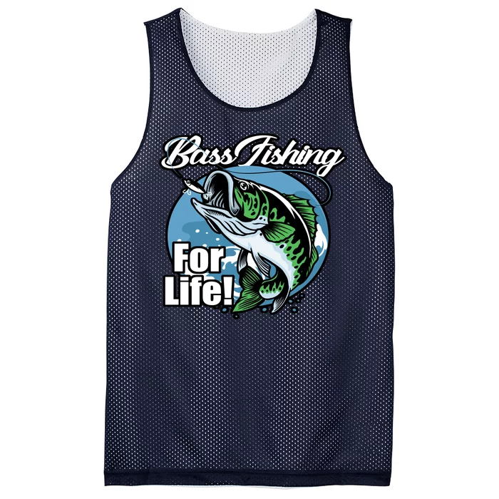 Bass Fishing For Life Mesh Reversible Basketball Jersey Tank