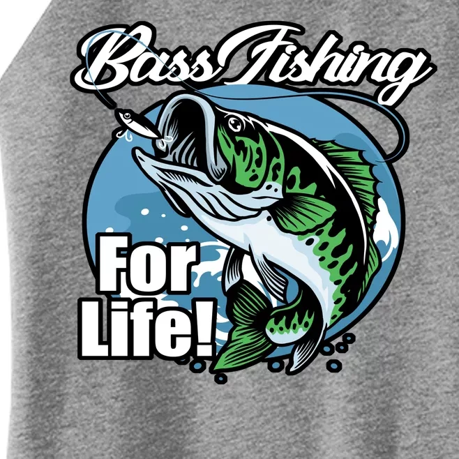 Bass Fishing For Life Women’s Perfect Tri Rocker Tank