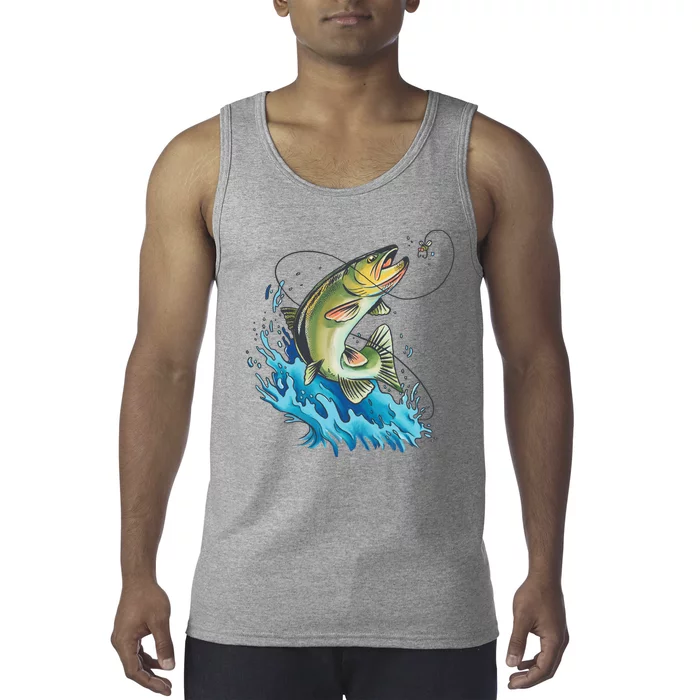 Bass Fishing Water Tank Top