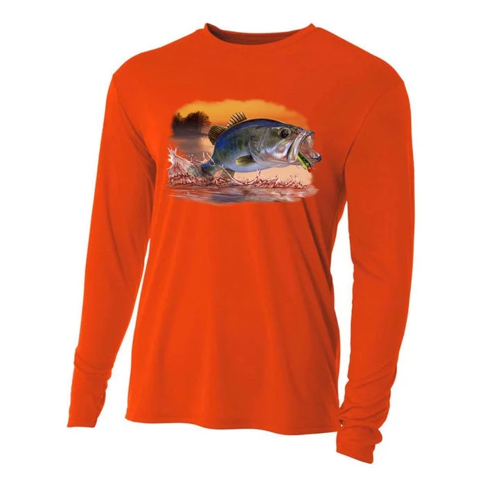 Bass Leaping Cooling Performance Long Sleeve Crew