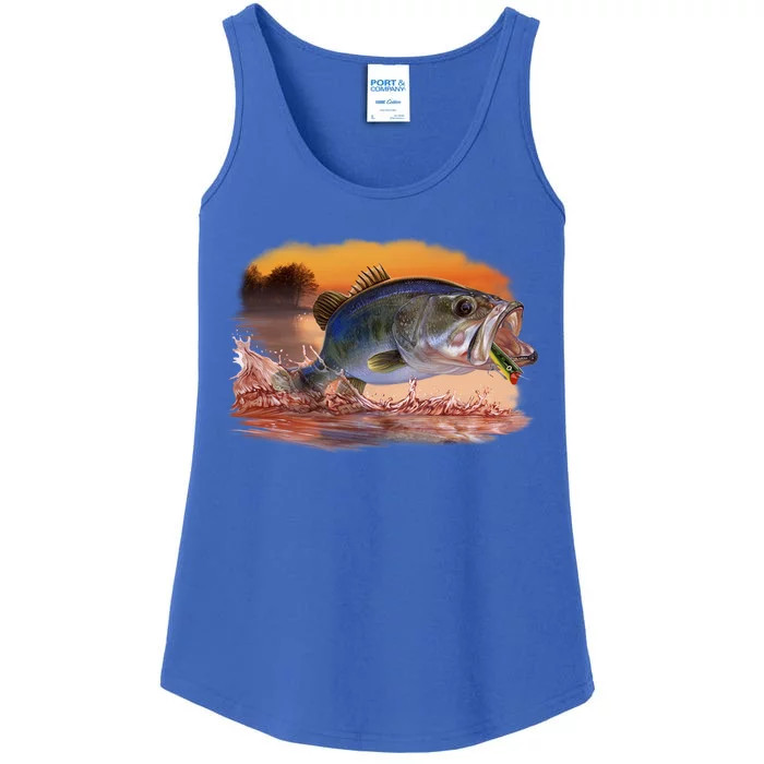 Bass Leaping Ladies Essential Tank