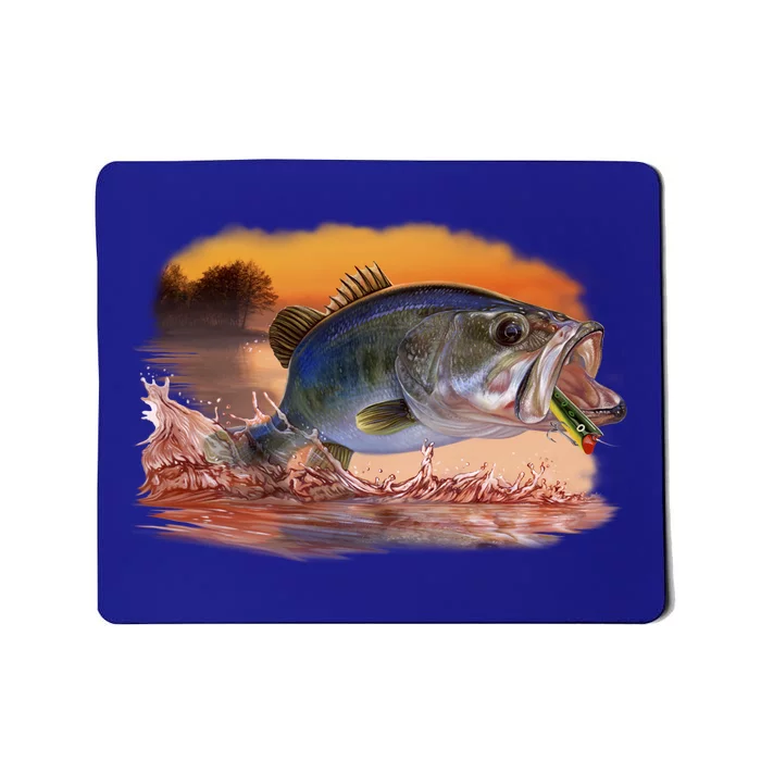 Bass Leaping Mousepad