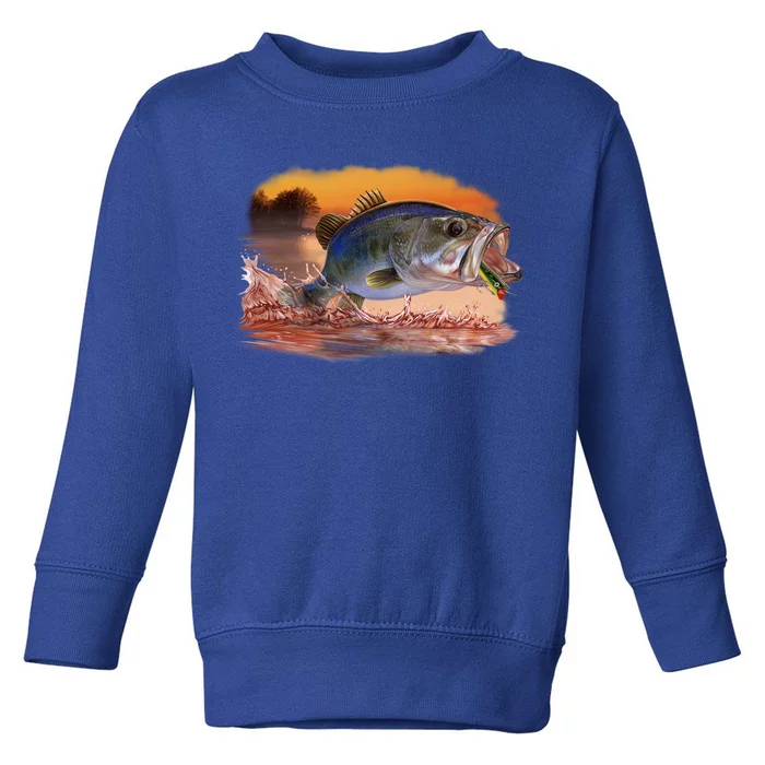 Bass Leaping Toddler Sweatshirt