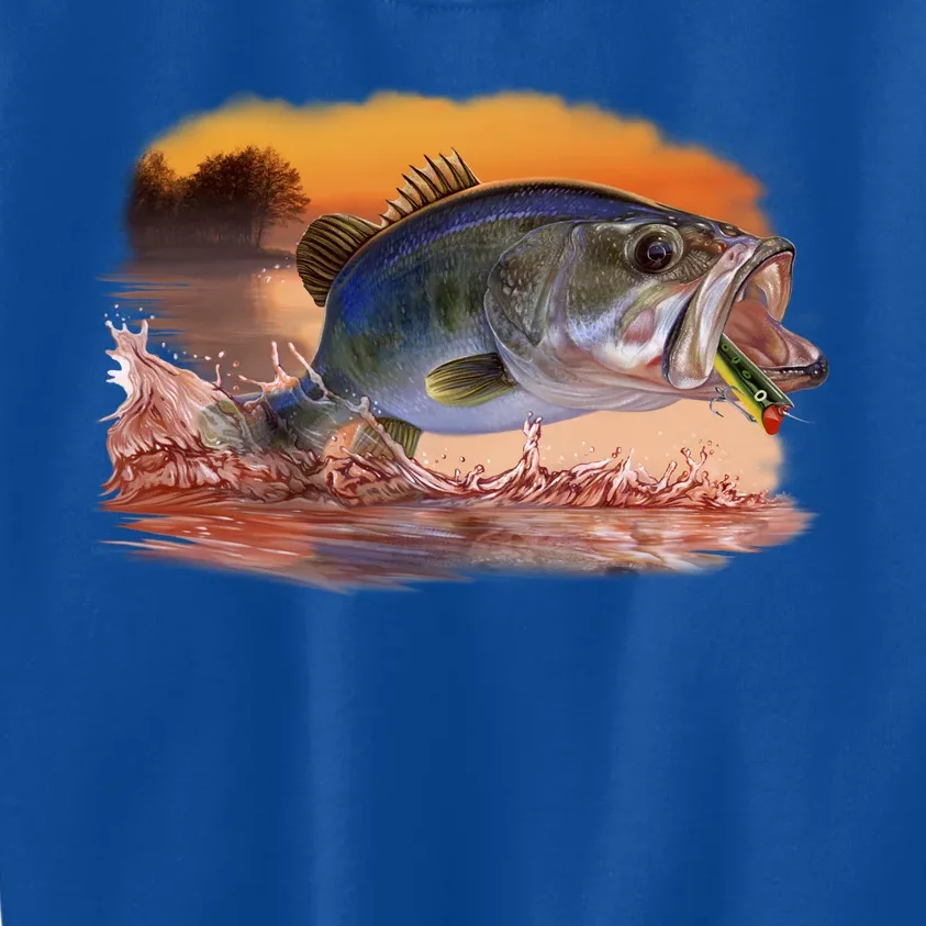 Bass Leaping Kids Sweatshirt