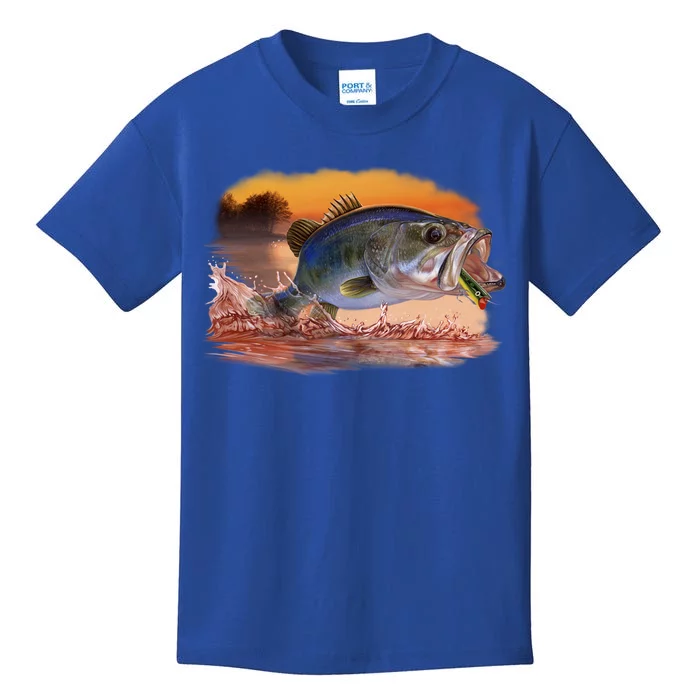 Bass Leaping Kids T-Shirt