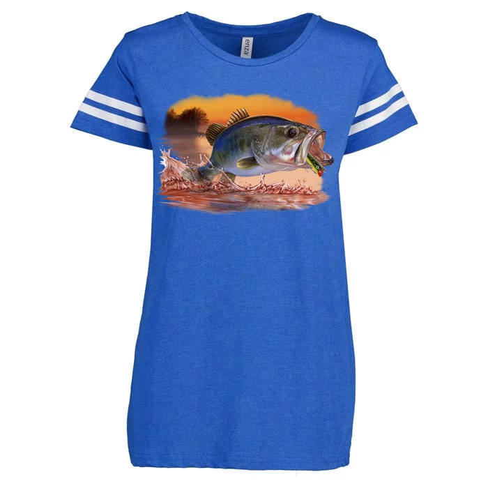 Bass Leaping Enza Ladies Jersey Football T-Shirt