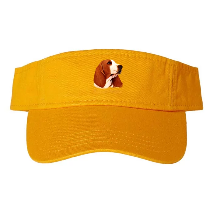 Basset Hound Dog Signature Portrait Valucap Bio-Washed Visor