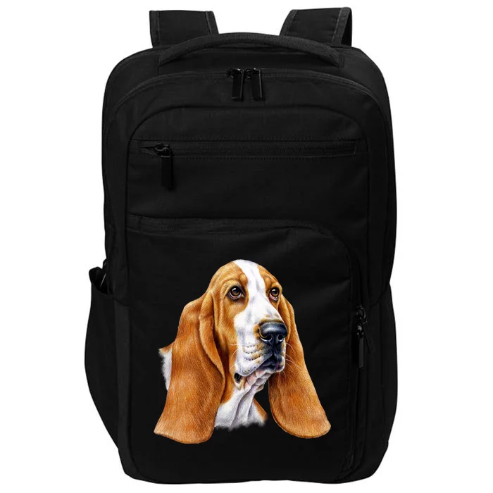 Basset Hound Face Impact Tech Backpack