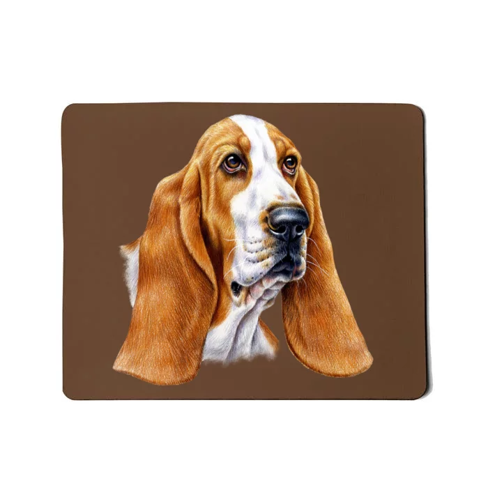 Basset Hound Face Mousepad