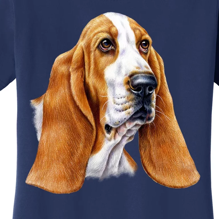 Basset Hound Face Women's T-Shirt