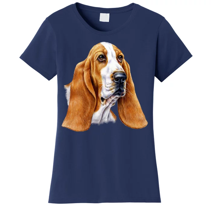 Basset Hound Face Women's T-Shirt