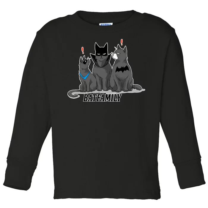 Bat Family Cats Cartoon Toddler Long Sleeve Shirt