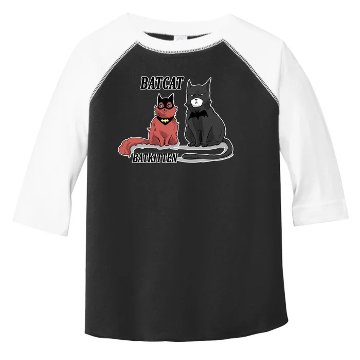 Bat Kitten Cat Funny Spoof Cartoon Toddler Fine Jersey T-Shirt