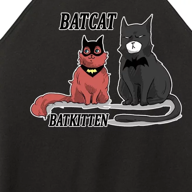 Bat Kitten Cat Funny Spoof Cartoon Women’s Perfect Tri Rocker Tank