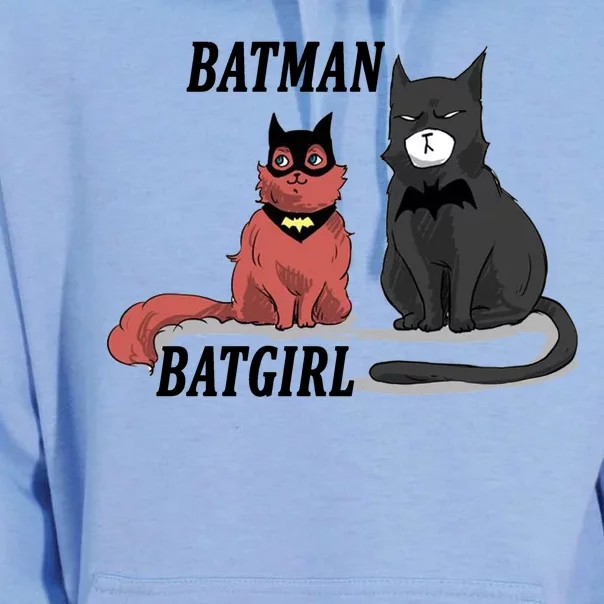 Bat Kitten Cat Funny Spoof Cartoon Unisex Surf Hoodie