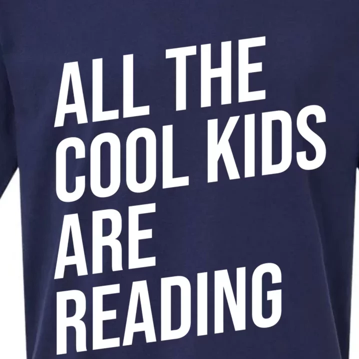 BookLover All The Cool Are Reading Bookworm Gift Sueded Cloud Jersey T-Shirt