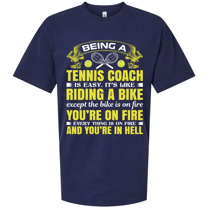 Being A Tennis Coach Is Easy Sueded Cloud Jersey T-Shirt