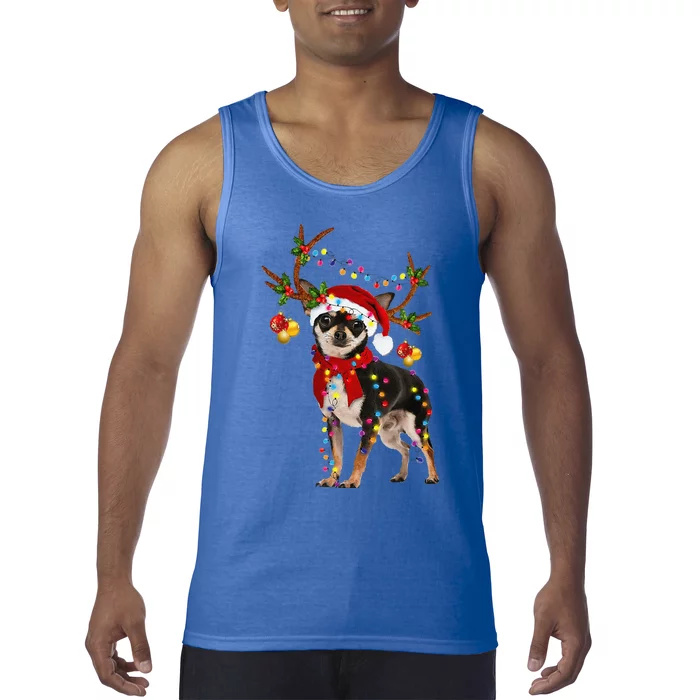 Black And Tan Chihuahua Gorgeous Reindeer Christmas Tank Top