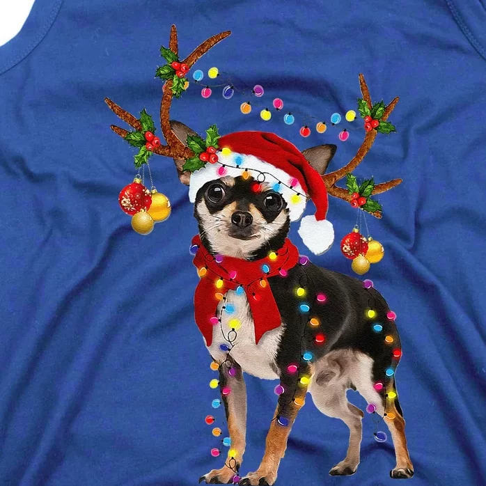 Black And Tan Chihuahua Gorgeous Reindeer Christmas Tank Top