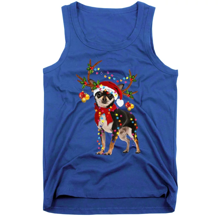 Black And Tan Chihuahua Gorgeous Reindeer Christmas Tank Top