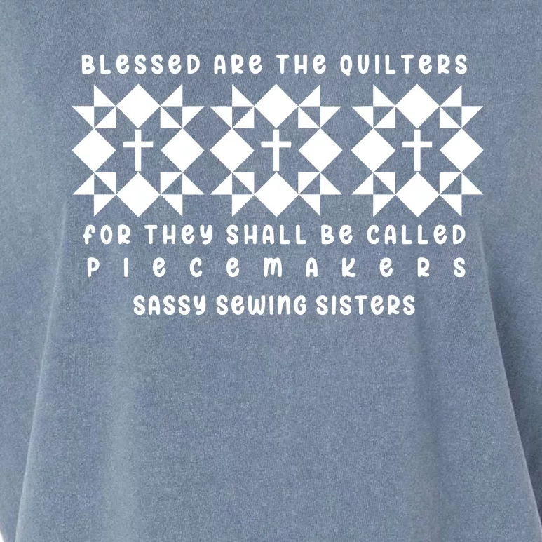 Blessed Are The Quilters Lover Garment-Dyed Women's Muscle Tee