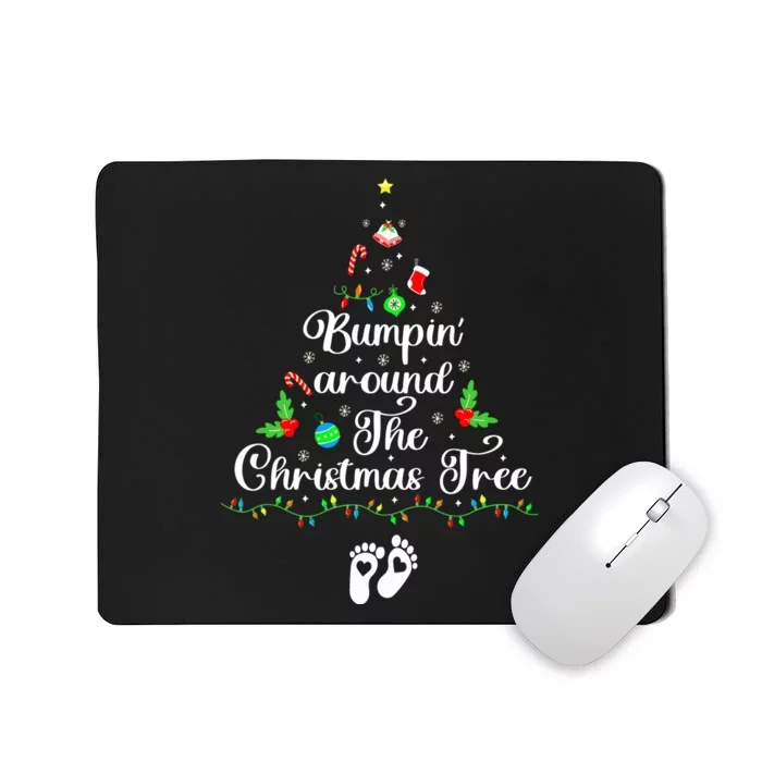 Bumpin Around The Christmas Tree Parentstobe Adult Humor Pregnancy Reveal Mousepad