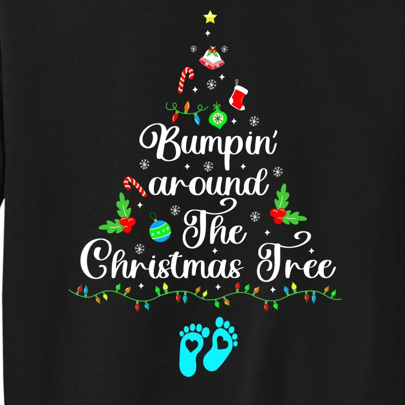 Bumpin Around The Christmas Tree Pregnancy Reveal Parentstobe Adult Humor Sweatshirt