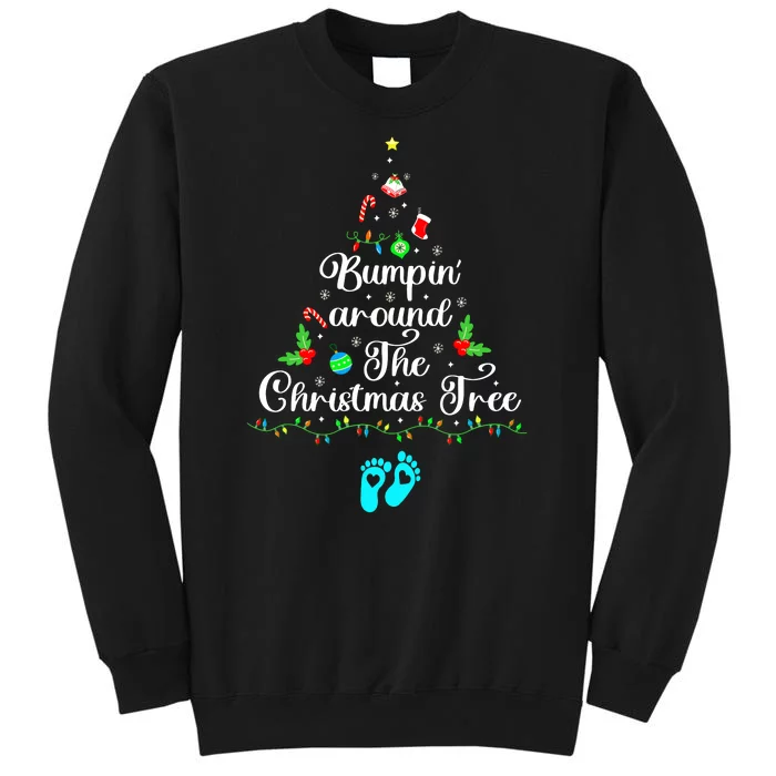 Bumpin Around The Christmas Tree Pregnancy Reveal Parentstobe Adult Humor Sweatshirt