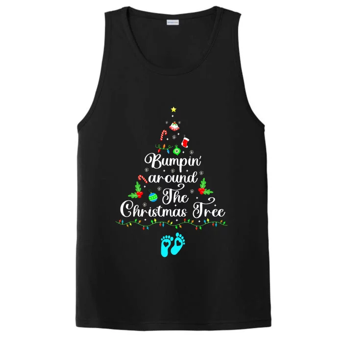 Bumpin Around The Christmas Tree Pregnancy Reveal Parentstobe Adult Humor Performance Tank