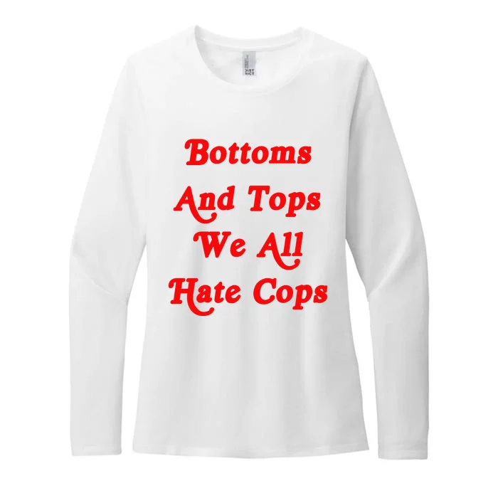 Bottoms And Tops We All Hate Cops 2000s Style Meme Womens CVC Long Sleeve Shirt