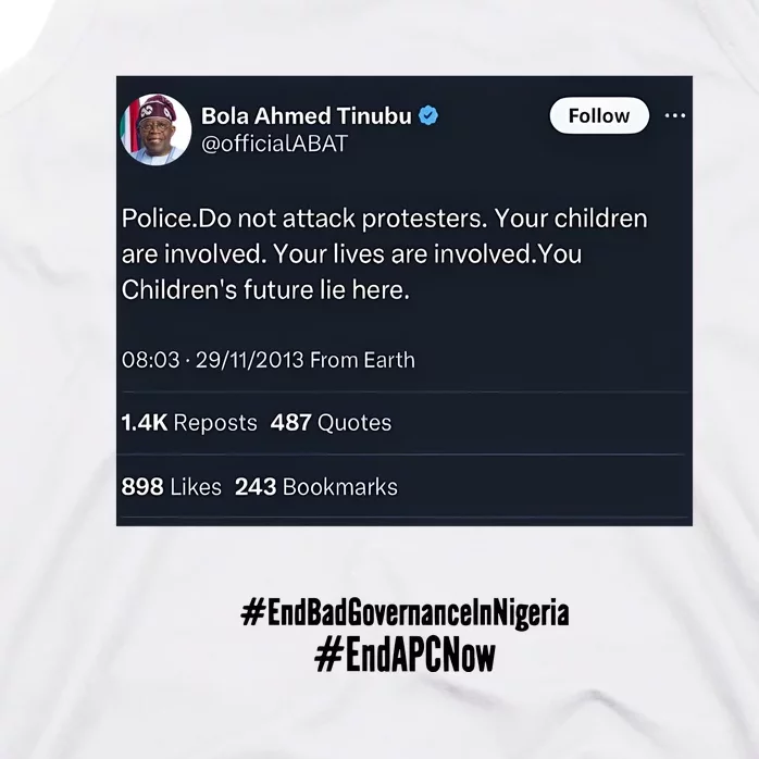 Bola Ahmed Tinubu Tank Top