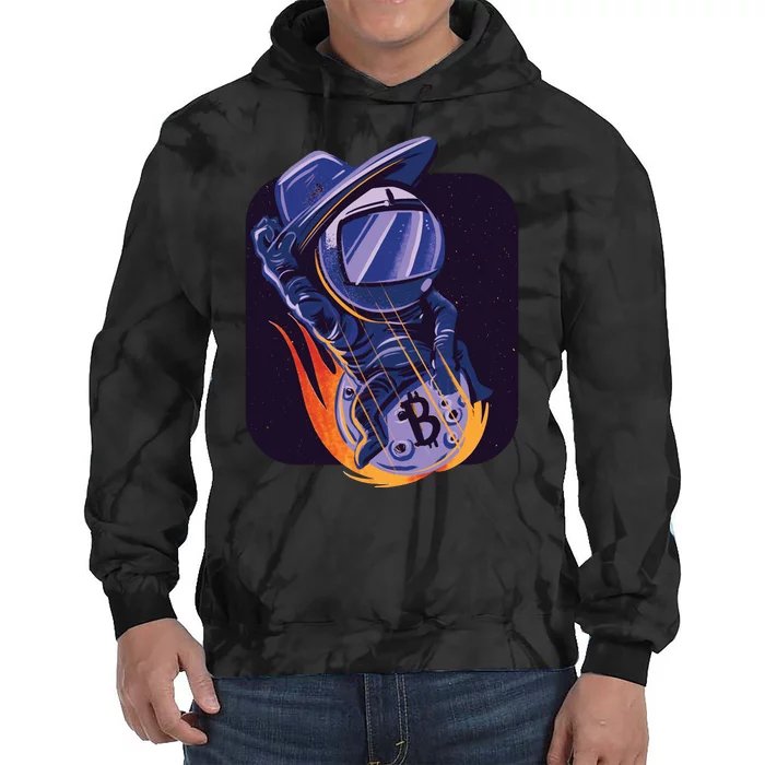 Bitcoin Astronaut To The Moon Tie Dye Hoodie