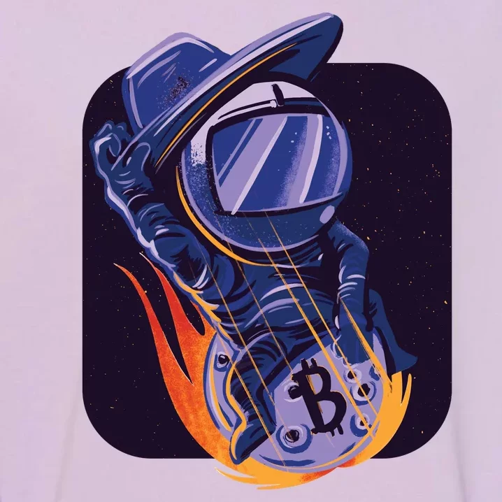 Bitcoin Astronaut To The Moon Garment-Dyed Sweatshirt