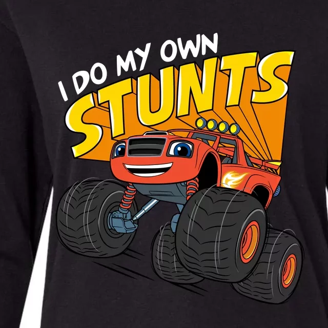 Blaze And The Monster Machines Blaze (I Do My Own Stunts) Gift Womens Cotton Relaxed Long Sleeve T-Shirt