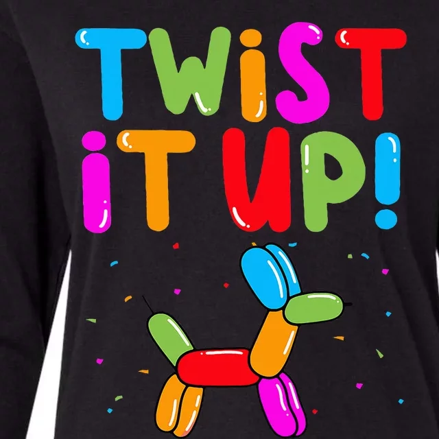 Balloon Animal Twister Party Twist It Up Balloon Artist Womens Cotton Relaxed Long Sleeve T-Shirt