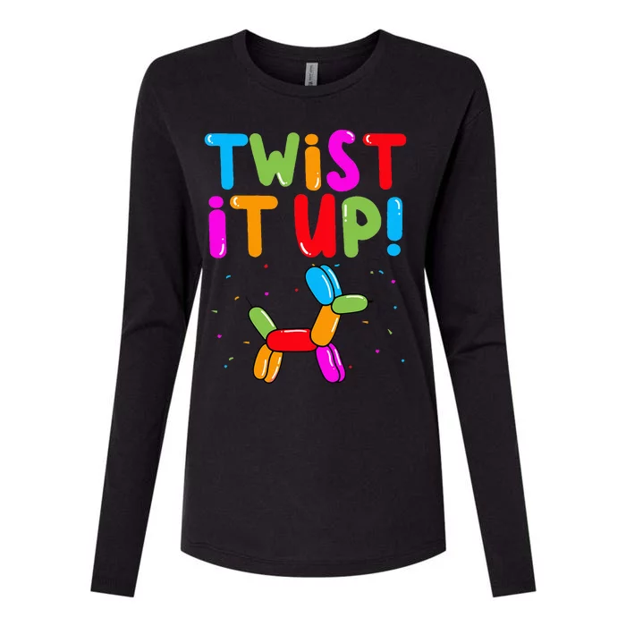 Balloon Animal Twister Party Twist It Up Balloon Artist Womens Cotton Relaxed Long Sleeve T-Shirt