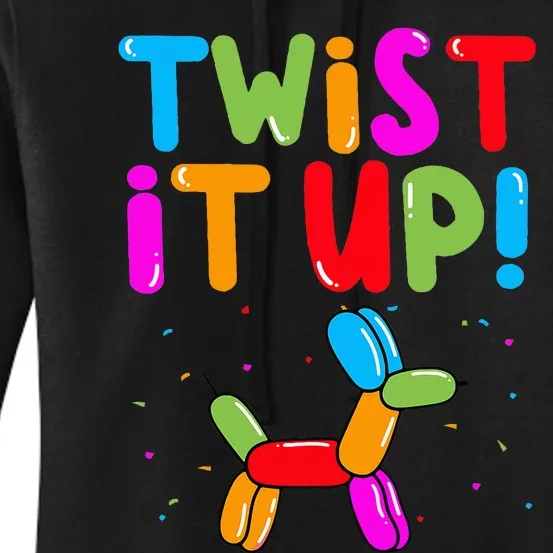 Balloon Animal Twister Party Twist It Up Balloon Artist Women's Pullover Hoodie