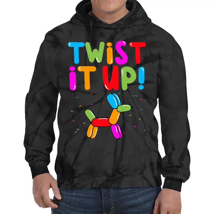 Balloon Animal Twister Party Twist It Up Balloon Artist Tie Dye Hoodie