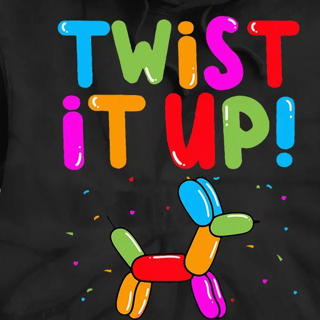 Balloon Animal Twister Party Twist It Up Balloon Artist Tie Dye Hoodie