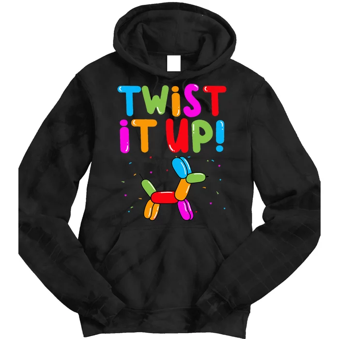 Balloon Animal Twister Party Twist It Up Balloon Artist Tie Dye Hoodie