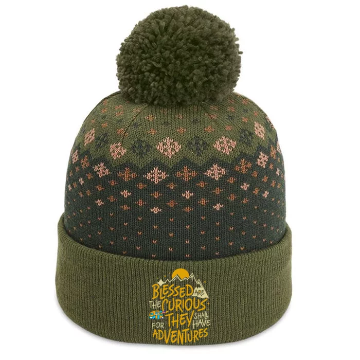 Blessed Are The Curious For They Shall Have Adventures The Baniff Cuffed Pom Beanie