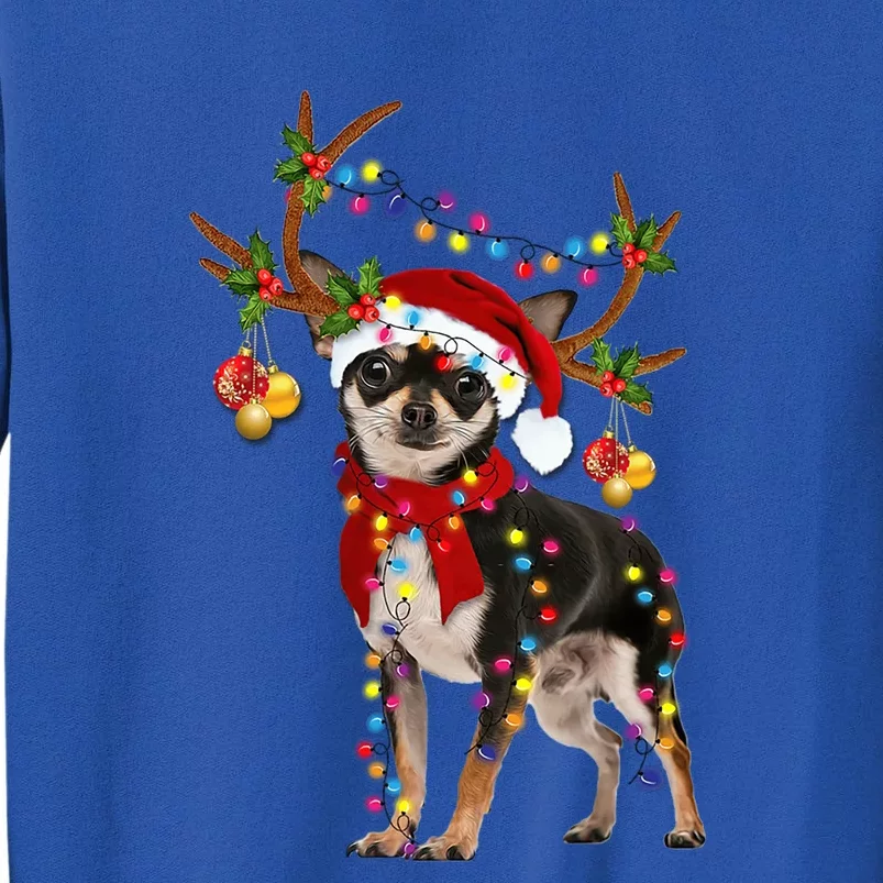 Black And Tan Chihuahua Gorgeous Reindeer Christmas Gift Sweatshirt