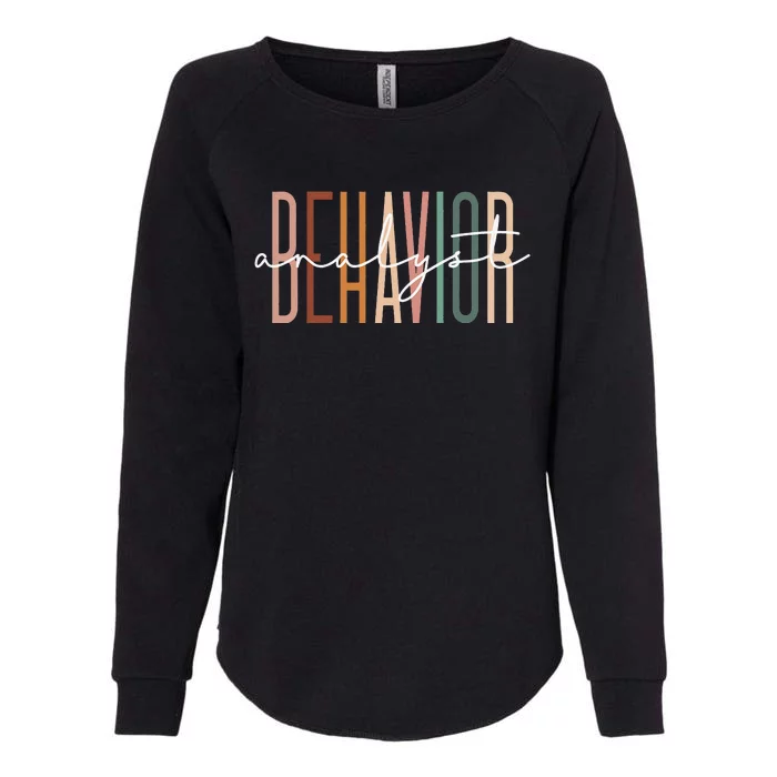 Behavior Analyst Teacher Squad Technician Therapist Analysis Womens California Wash Sweatshirt