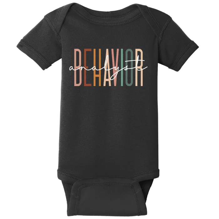 Behavior Analyst Teacher Squad Technician Therapist Analysis Baby Bodysuit