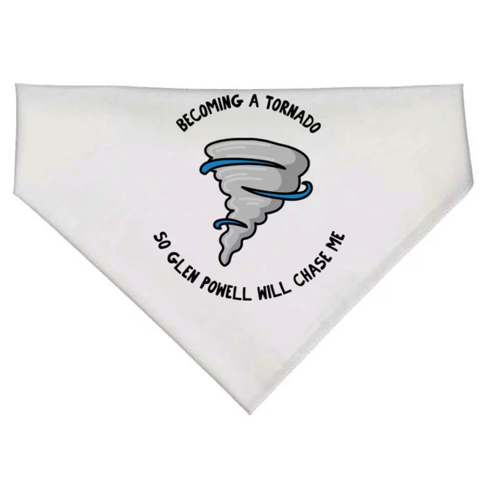 Becoming A Tornado So Will Chase Me USA-Made Doggie Bandana