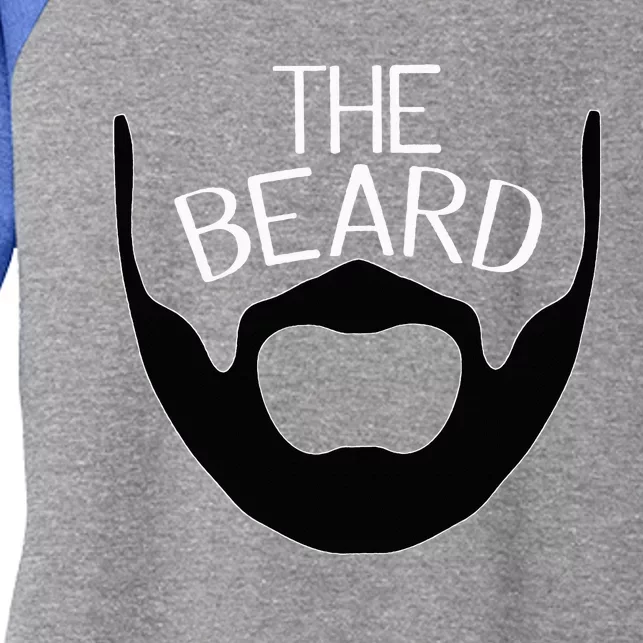 Beauty And The Beard Matching Couples Women's Tri-Blend 3/4-Sleeve Raglan Shirt